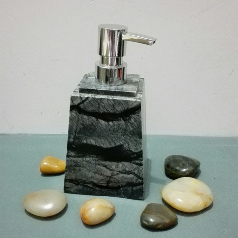 Caja de gel de ducha artesanal de piedra de mármol