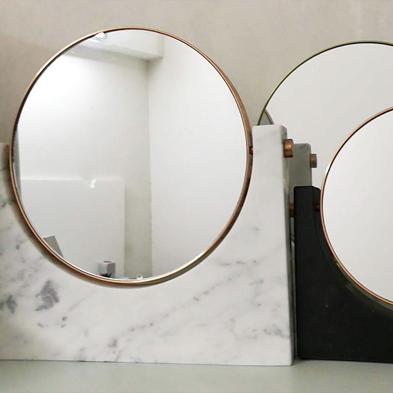 Espejo de tocador de mármol