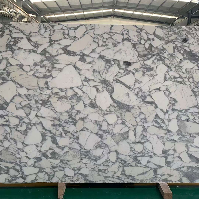 Gran repisa del piso de la mesa de centro de piedra natural de mármol blanco