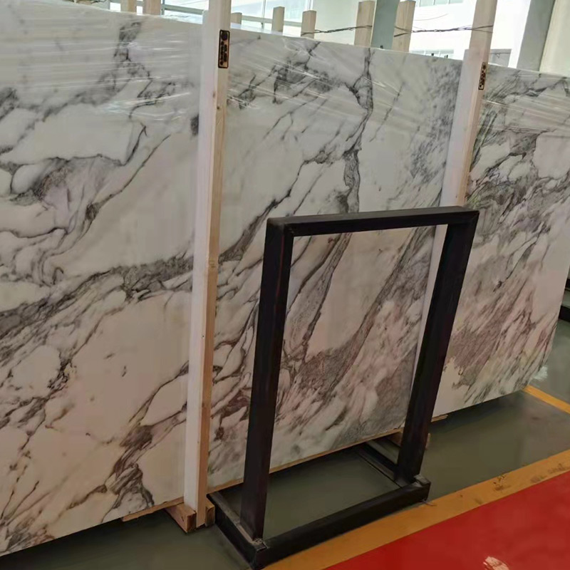 Gran repisa del piso de la mesa de centro de piedra natural de mármol blanco