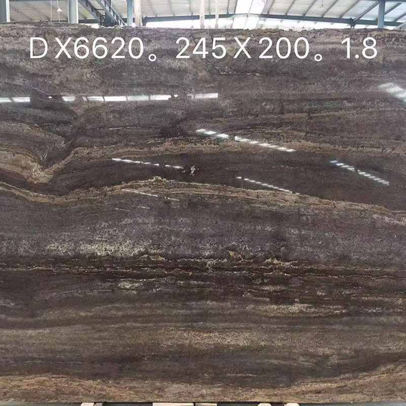 Proveedores de mármol de azulejo de losa de travertino gris plateado por encargo
