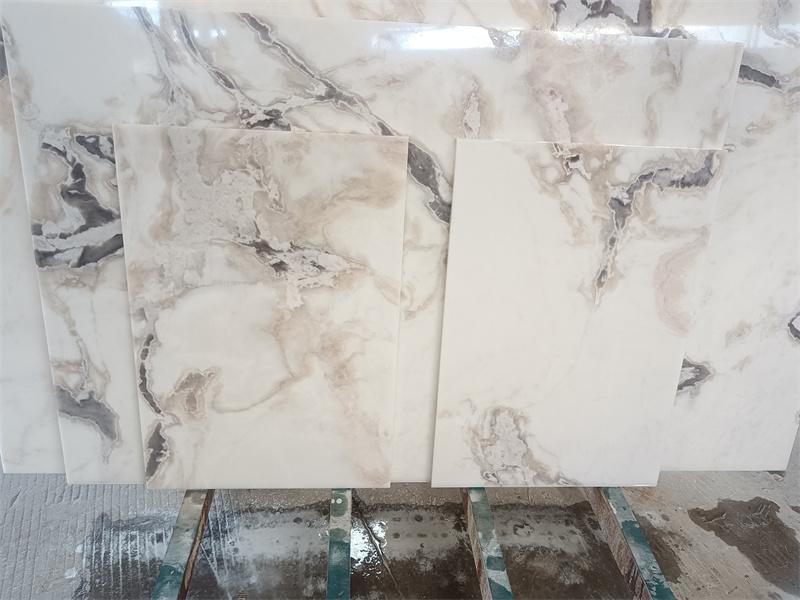 Encimeras de losa de mármol blanco Picasso de Fendi Personalizar