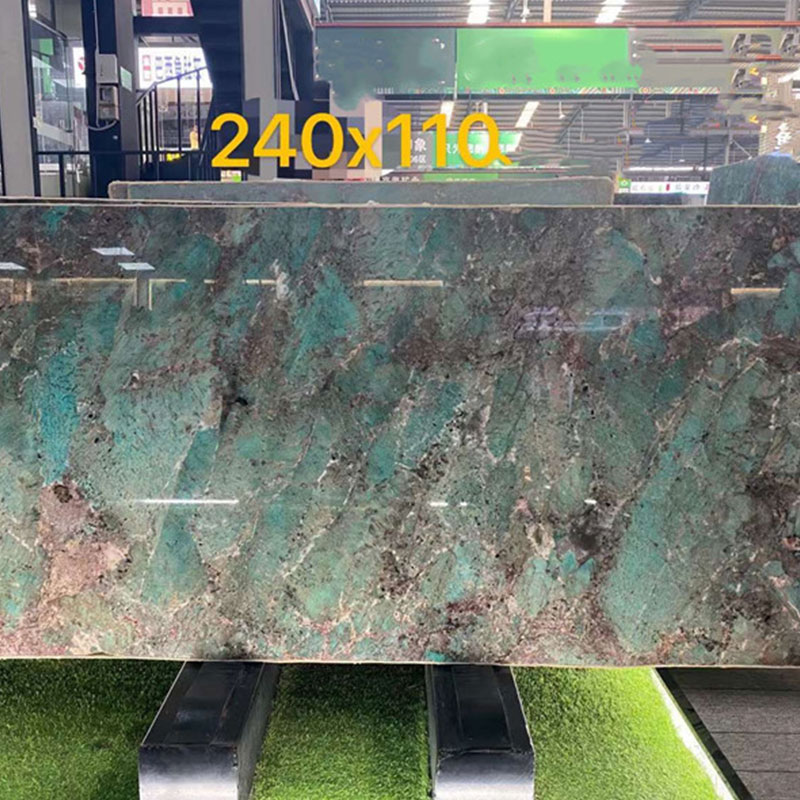 Proveedores de losa de mesa de piedra de lujo de mármol verde de Amazon