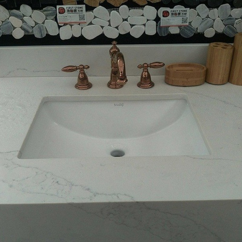 Distribuidor de encimeras de cuarzo natural blanco calacatta al por mayor