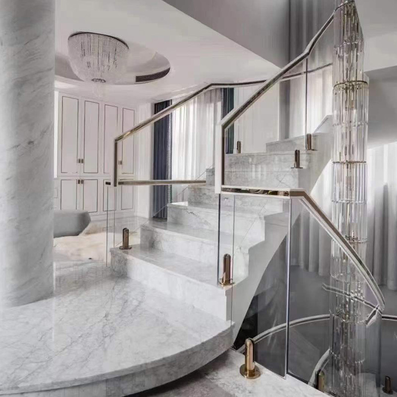 Venta al por mayor de piedra contra salpicaduras de azulejos blancos de mármol de Venato Carrara