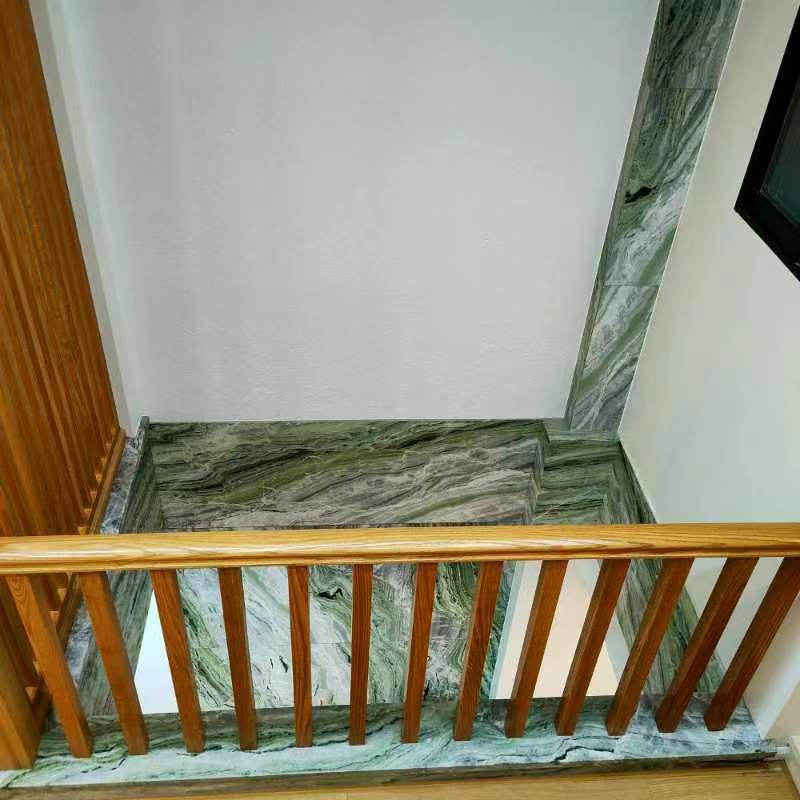 Encimera de azulejos de fondo de losa de mármol esmeralda de Shangri-La