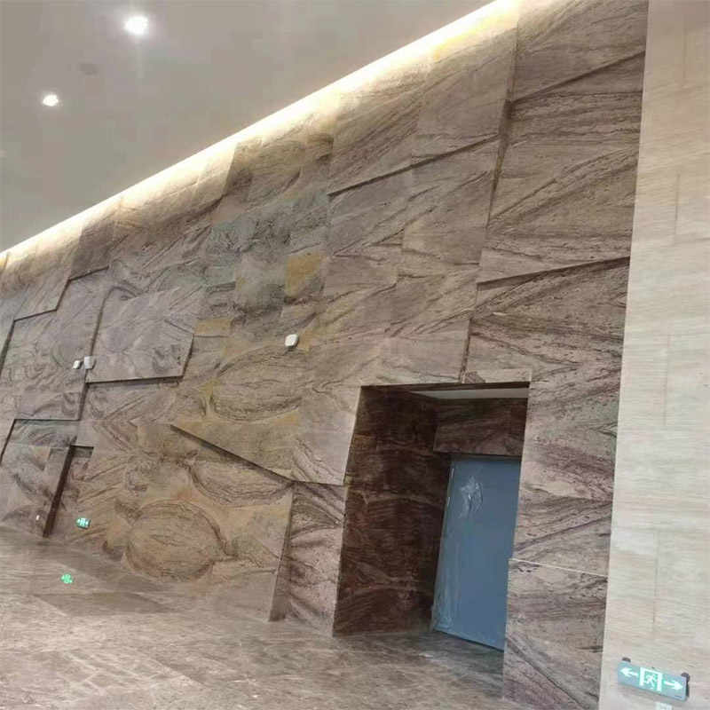 Azulejos de pared de granito púrpura Typhoon Netuno Burdeos al por mayor