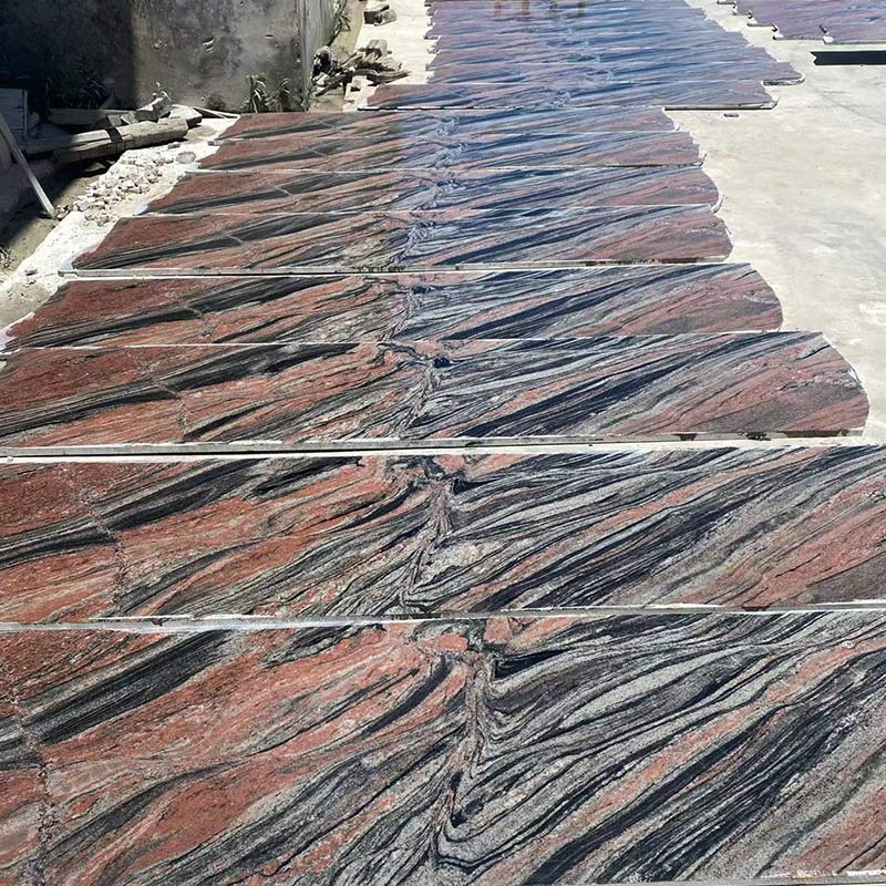 Symphony Red Granite Stone Rock Outdoor Losas Azulejos Parquet