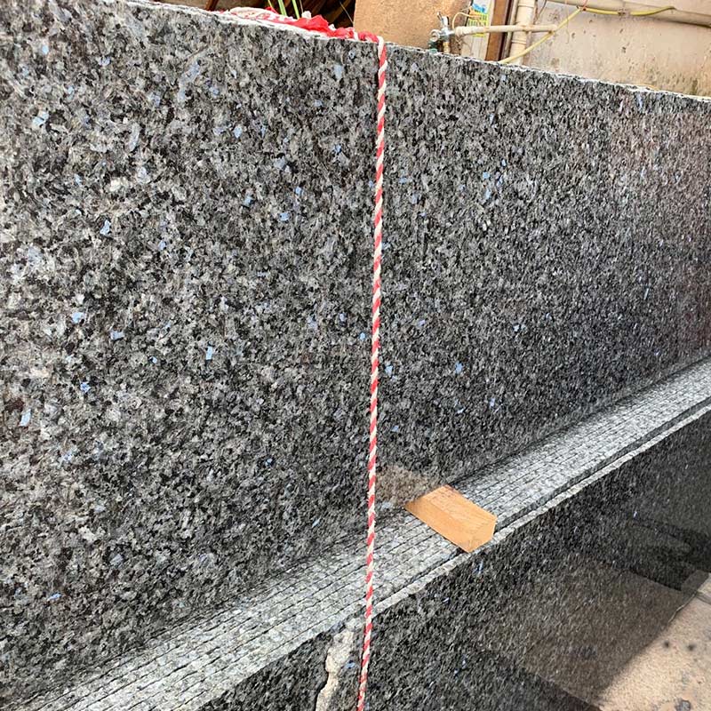Encimera de losa de granito azul perla