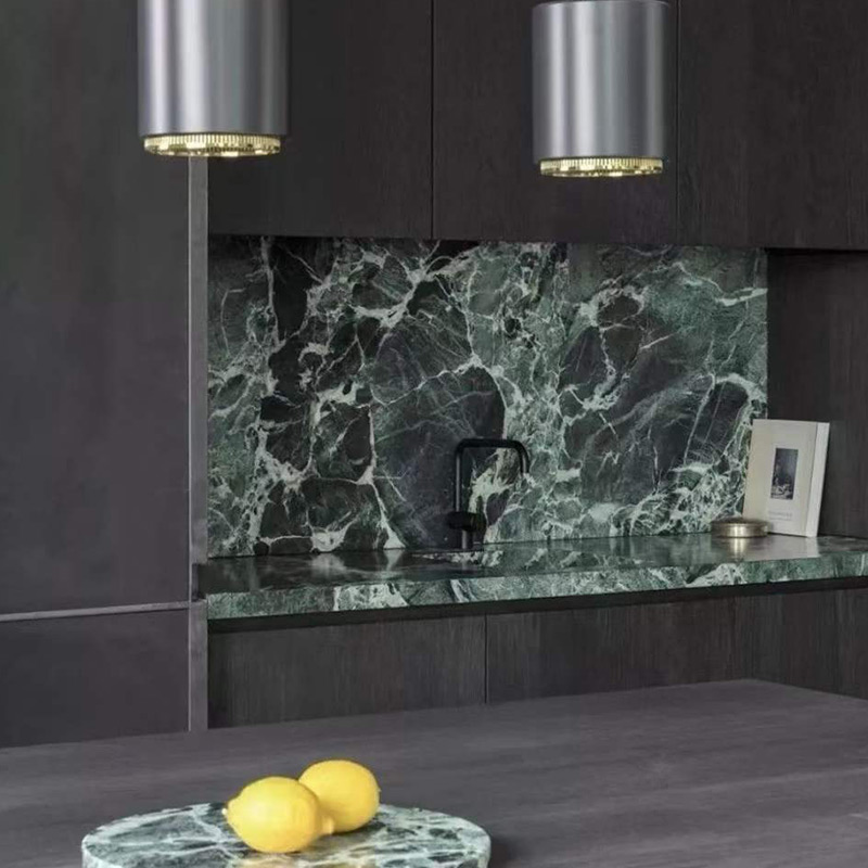 Nuevo Prada Green Tiles Pisos de losa Encimera KitchenStone