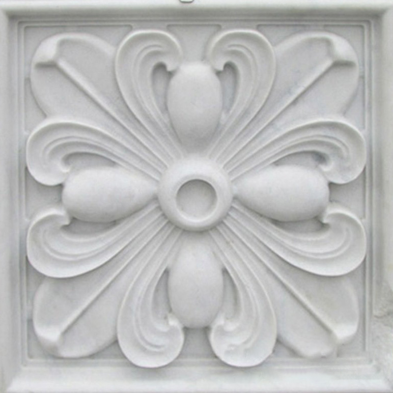 El mejor fondo de porche esculpido de mármol moderno, pintura de estilo europeo