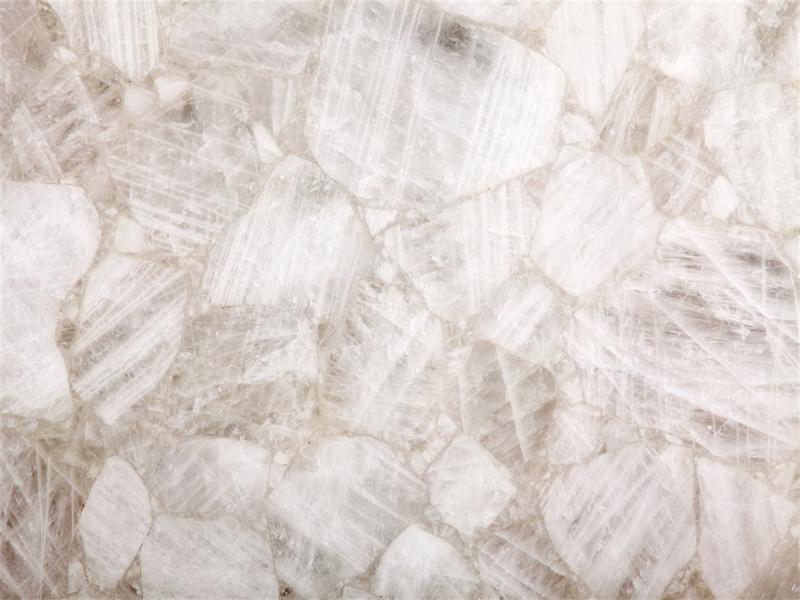 Fabricante de azulejos de losa de mármol semiprecioso de cristal blanco