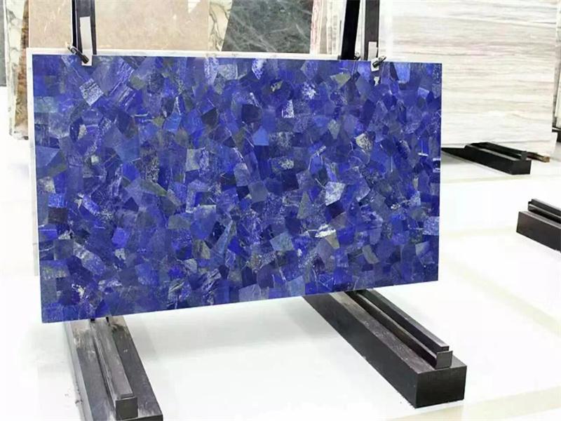 Losas de mármol de lapislázuli, mesa de azulejos, piedras semipreciosas a la venta