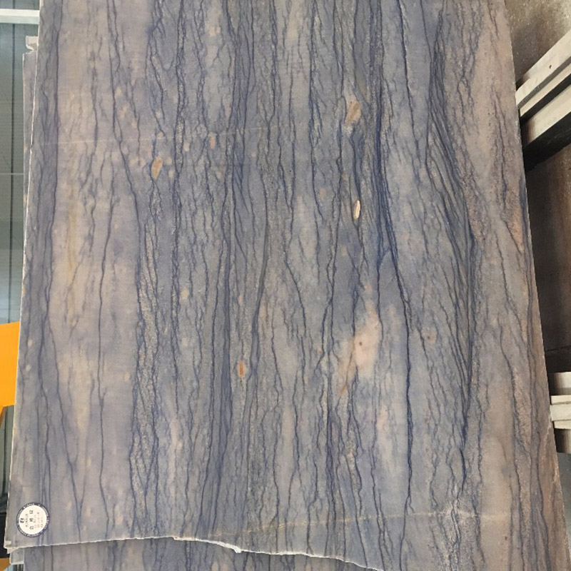 Cielo Azul Gran Losa Mármol Encimera Fondo Pared Mesa Café Piso