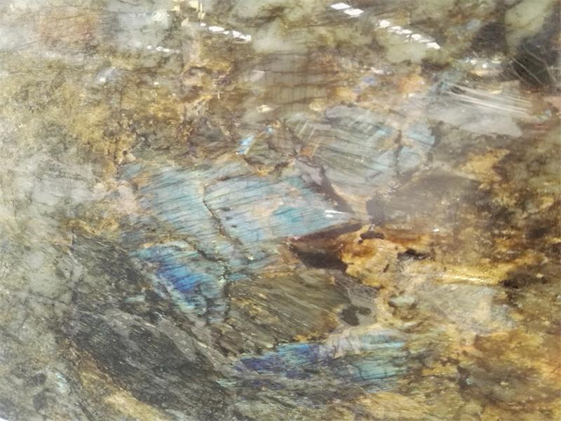 Azulejos de encimeras de cocina de granito azul lemuriano labradorita