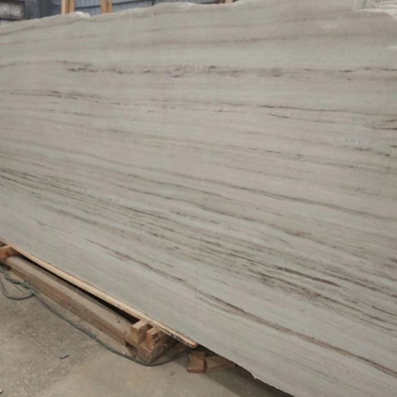 Escaleras de baldosas de mármol de grano de madera beige Piedra