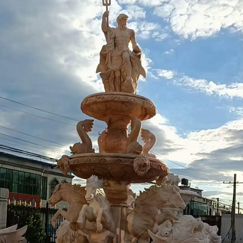 Fuente de agua de mármol al aire libre para el jardín de su casa Personalizar