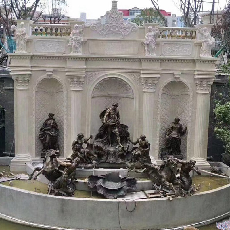 Fuente de agua de mármol al aire libre para el jardín de su casa Personalizar