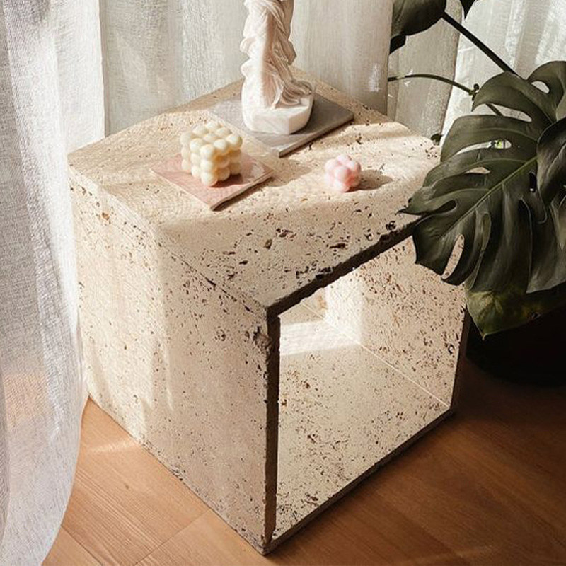 Proveedores de mesitas de noche de mesa de centro de mármol cuadrado personalizar
