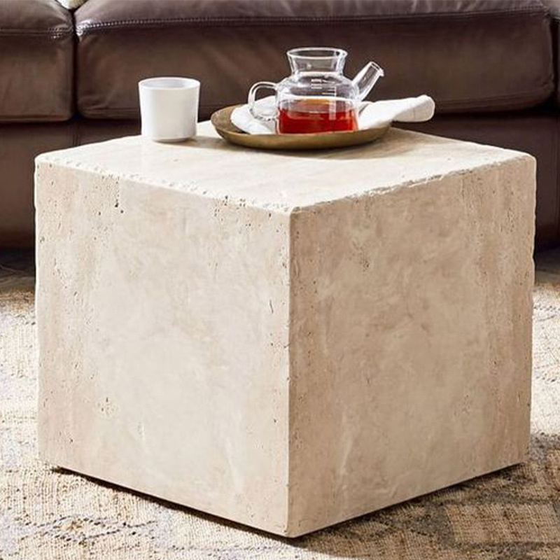 Proveedores de mesitas de noche de mesa de centro de mármol cuadrado personalizar