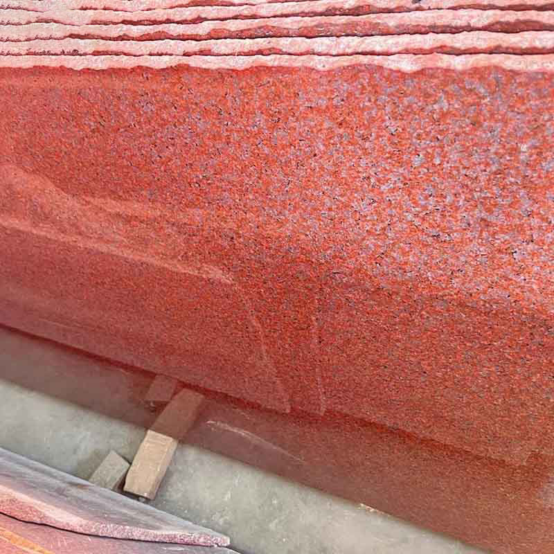 Piedra de losa de granito rojo indio
