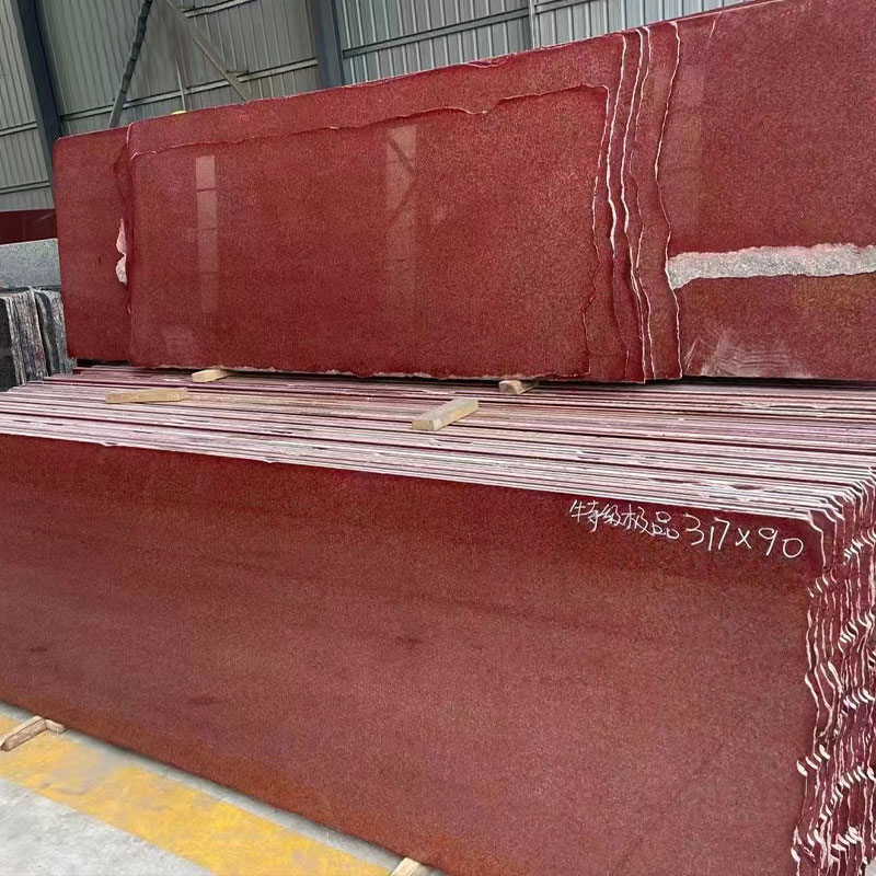 Piedra de losa de granito rojo indio