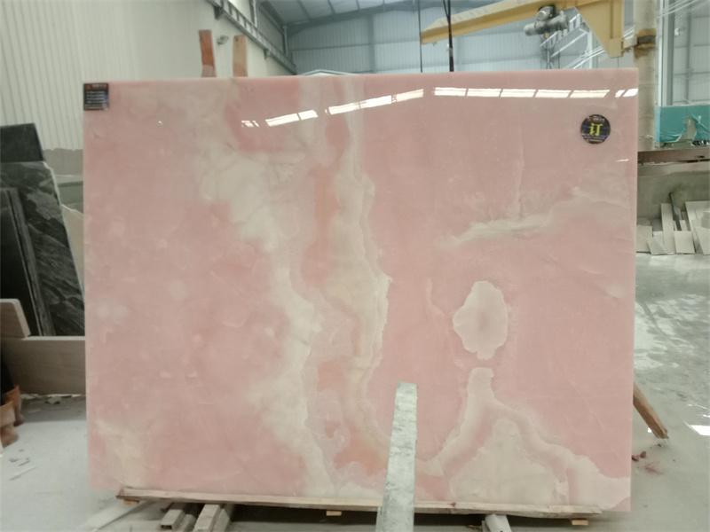 Encimeras de mármol rosa ónix