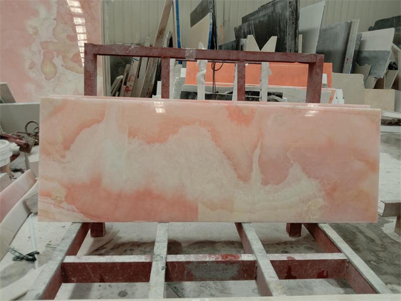 Encimeras de mármol rosa ónix
