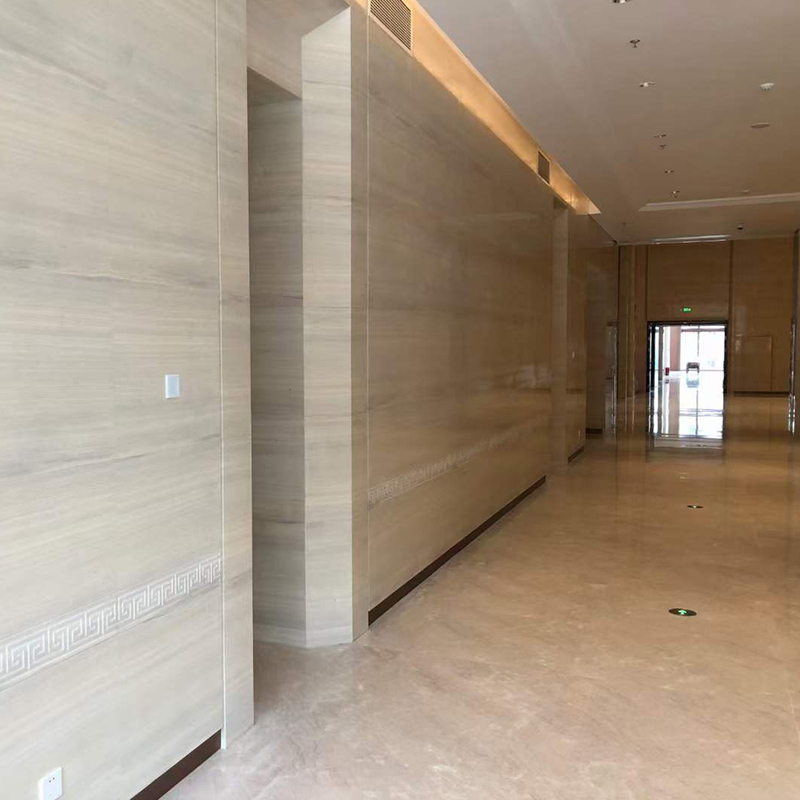 Azulejos de losa de mármol de grano de madera de ginkgo