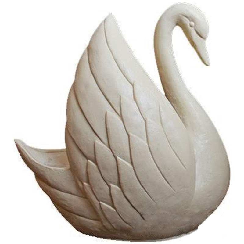 Estatua de cisne de granito natural