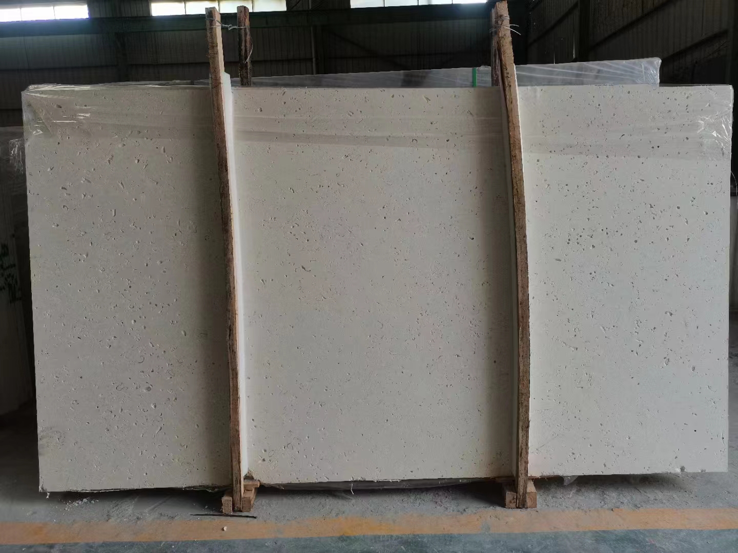 Encimeras de losa de piedra caliza de queso blanco marfil