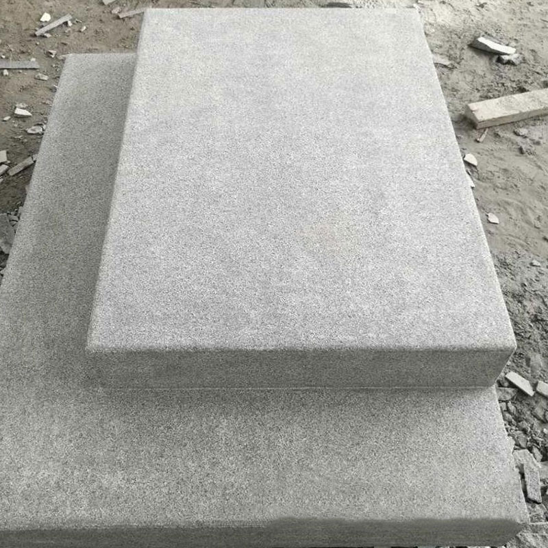 Diseño de escaleras de granito blanco sésamo