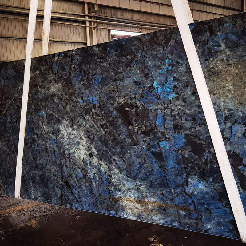 Losa de piedra de lujo azul esmeralda