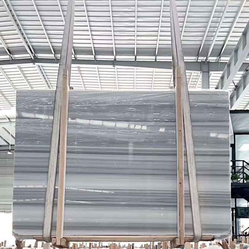 Losa de mármol blanco de grano recto