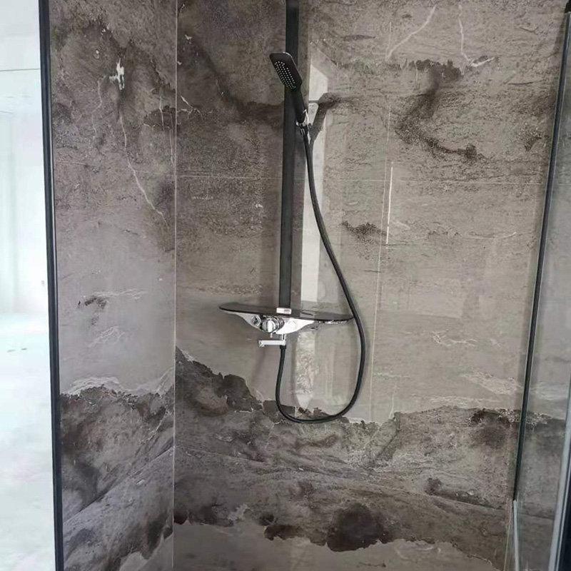 Losa de mármol con textura de tinta gris antis