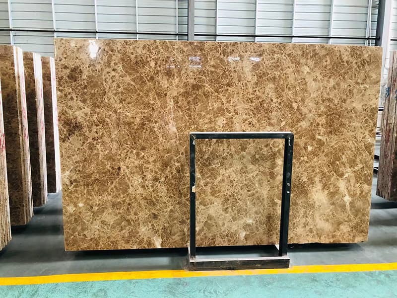 Losas de cristal de mármol marrón claro