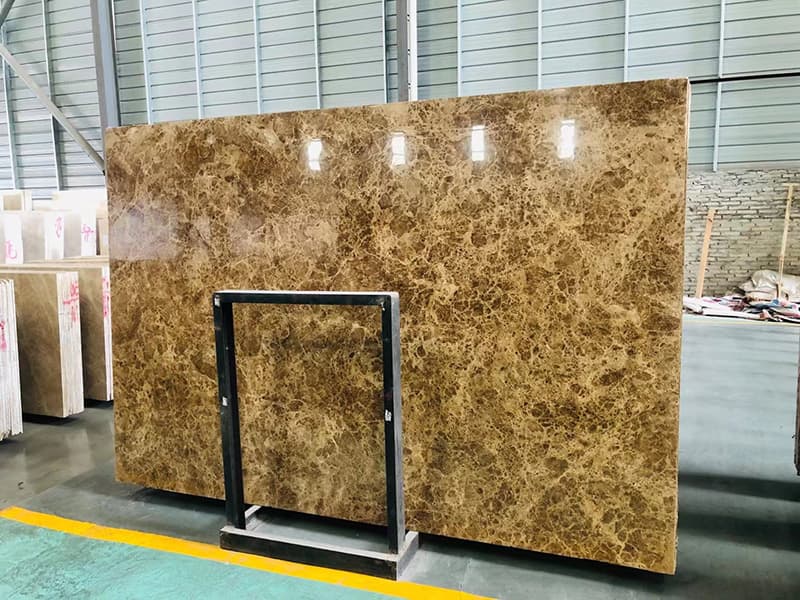 Losas de cristal de mármol marrón claro