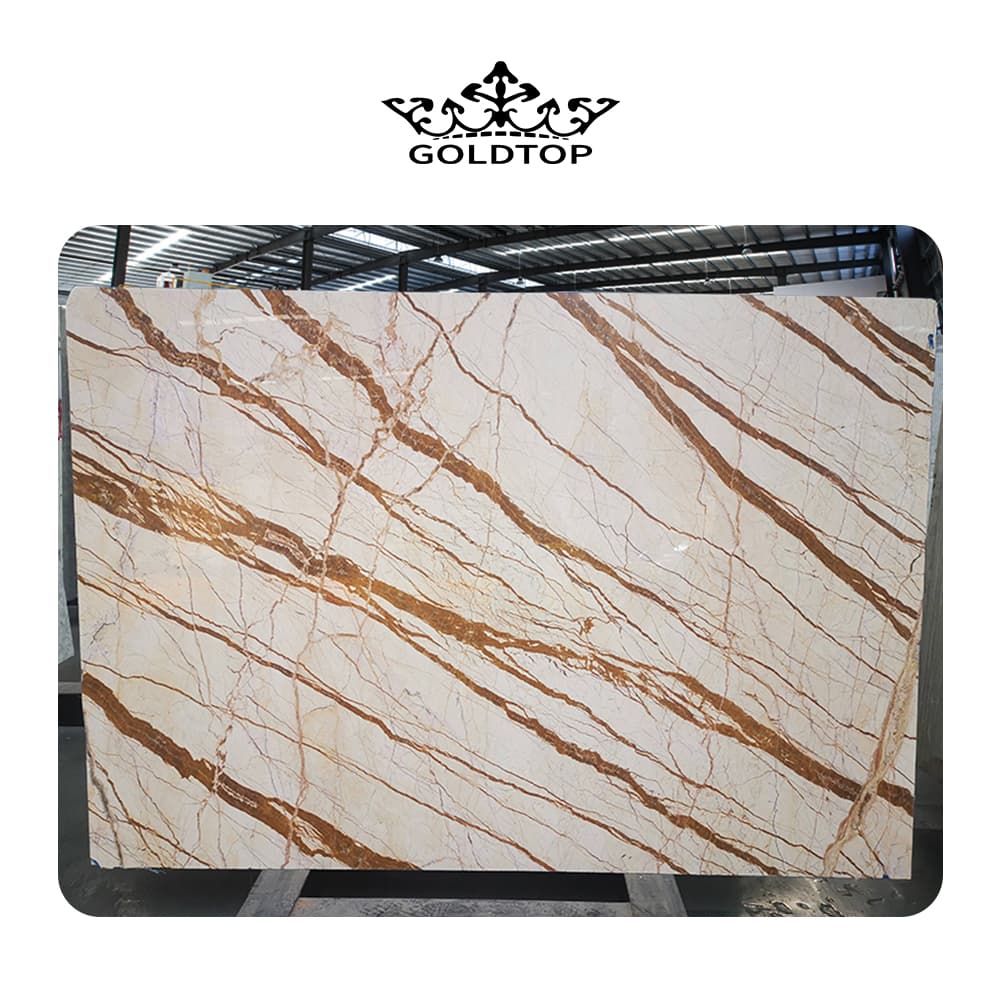 Azulejos de losa de mármol claro Türkiye Rosa