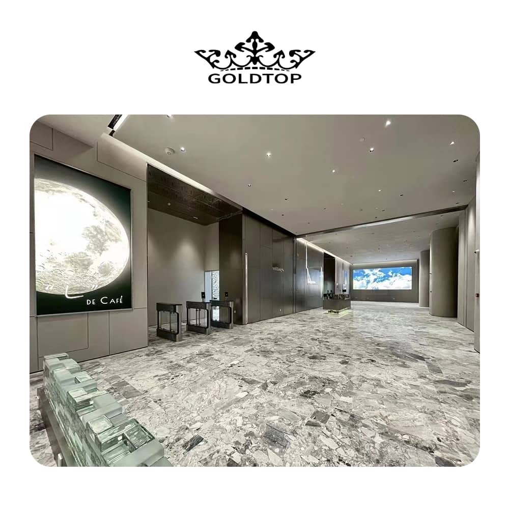 Azulejos de losa de mármol gris DaVinci