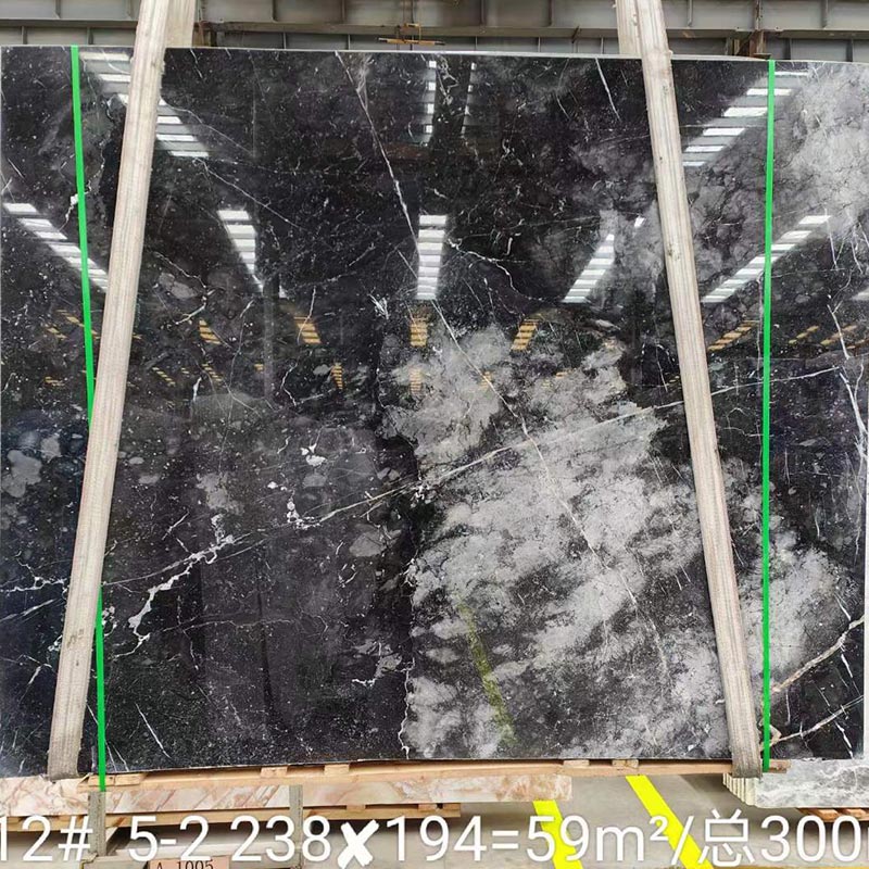 Losas pulidas de mármol de piedra gris de Berlín