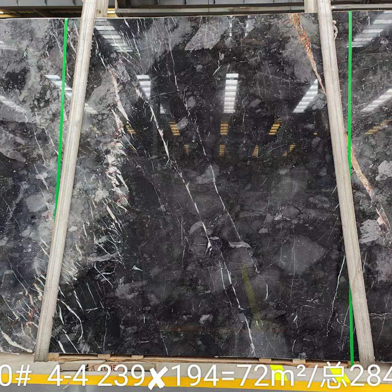 Losas pulidas de mármol de piedra gris de Berlín