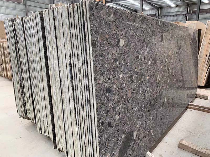 Losas de mármol gris Ceppo