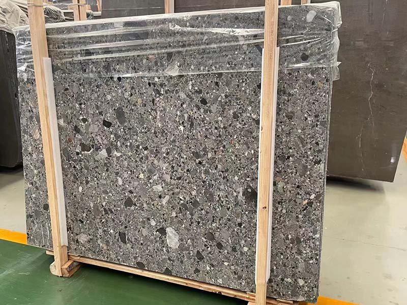 Losas de mármol gris Ceppo