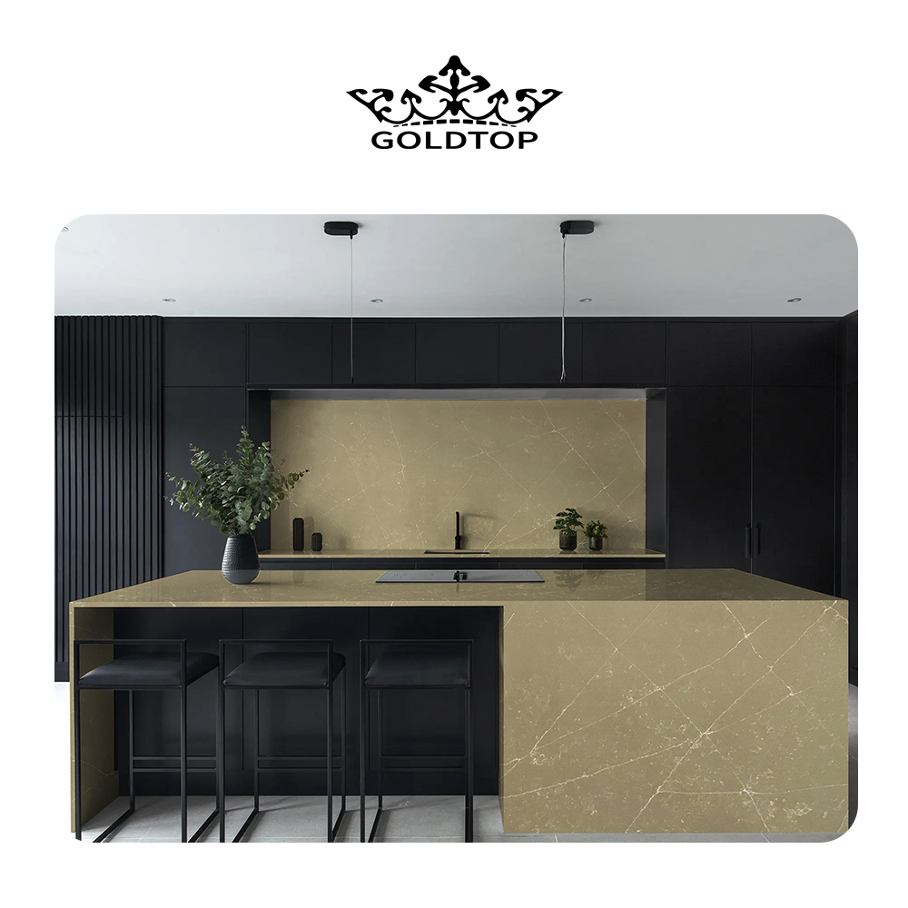 4014 Plant Saturn  Marble Quartz Slab