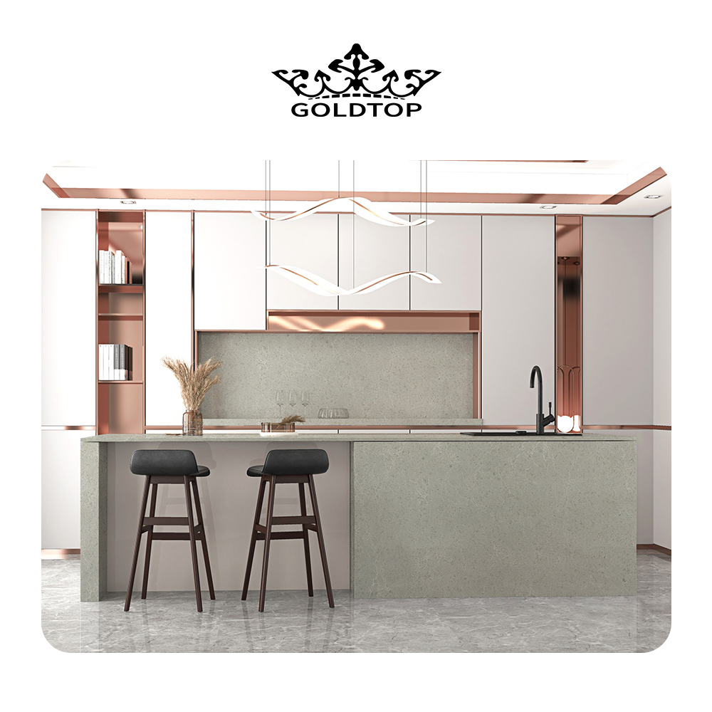 4010 Drizzle Marble Quartz Slab