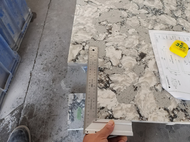 3088 Winky Sparkle Quartz Slabs Countertops Factory