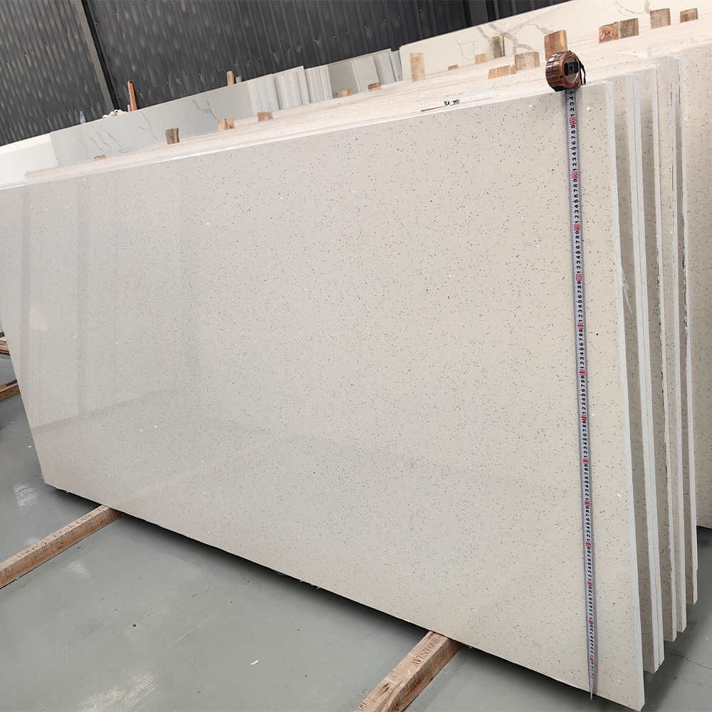 1011 Crystal White Quartz Countertops Slab Milky Wholesale