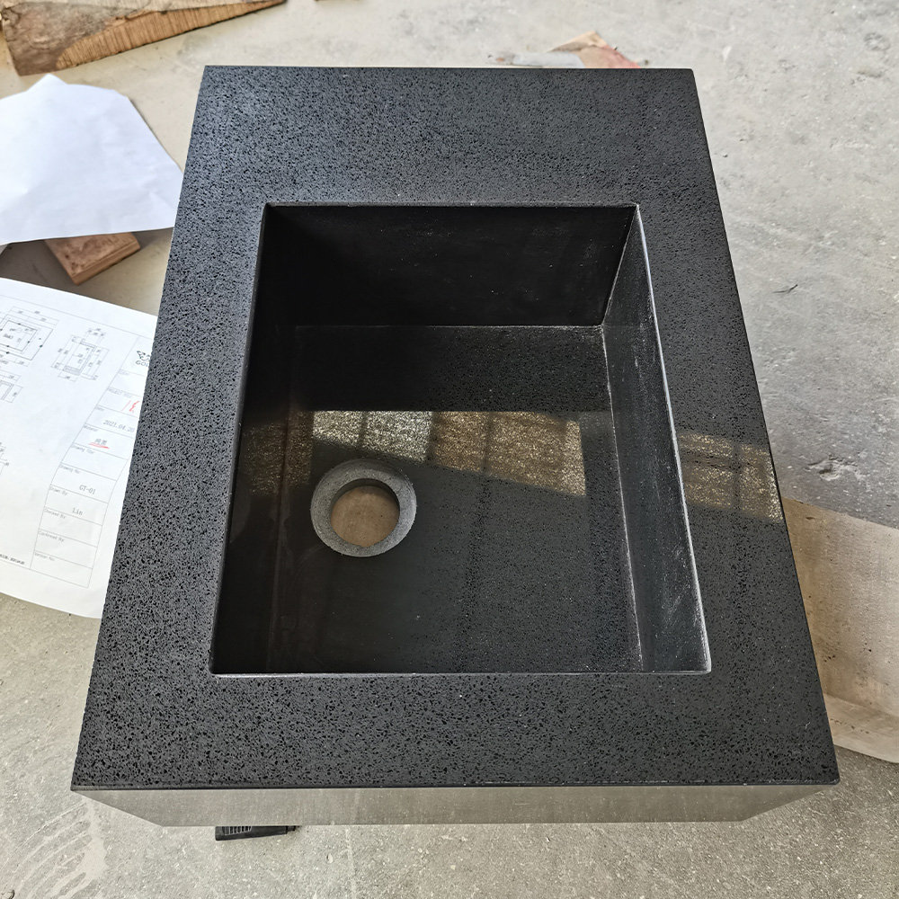 2018 Jet Black Sparkle Quartz Slabs Countertops Factory