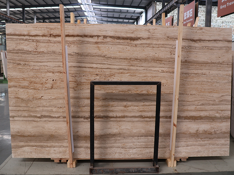 Pakistan Sliver Grey Travertine Slab For Wall Cladding/ Countertops