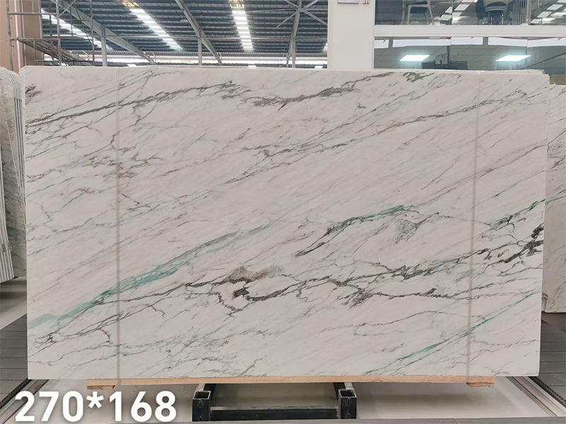 Myanmar White Calacatta Vagli Marble Slab For Wall Tiles/ Flooring/ Vanity Tops